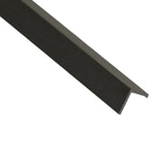 Charcoal composite L trim on a white background