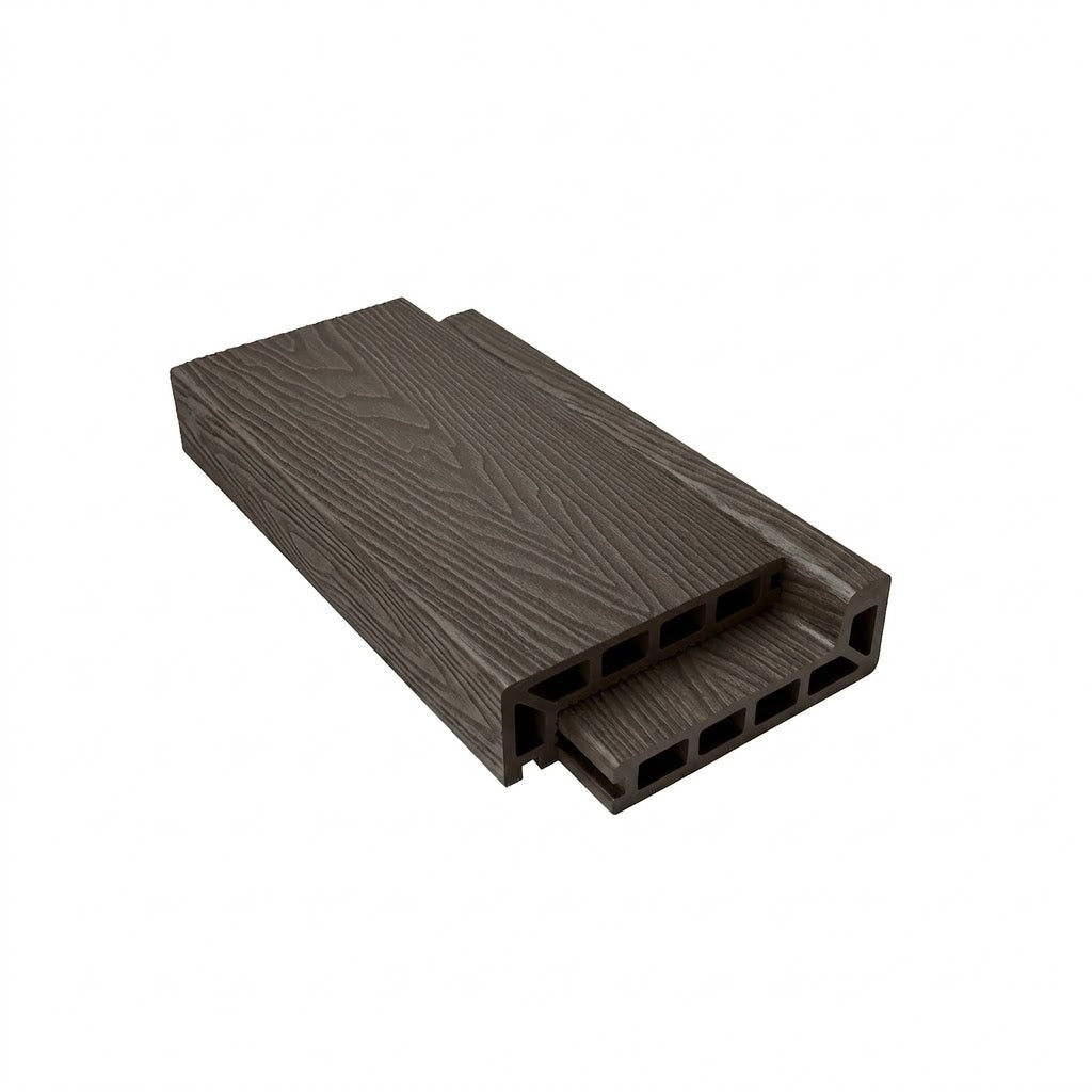 Coffee composite step-edge board profile on a white background