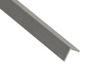 Light grey composite L trim on a white background