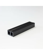Single 3.6m black composite joist on a white background